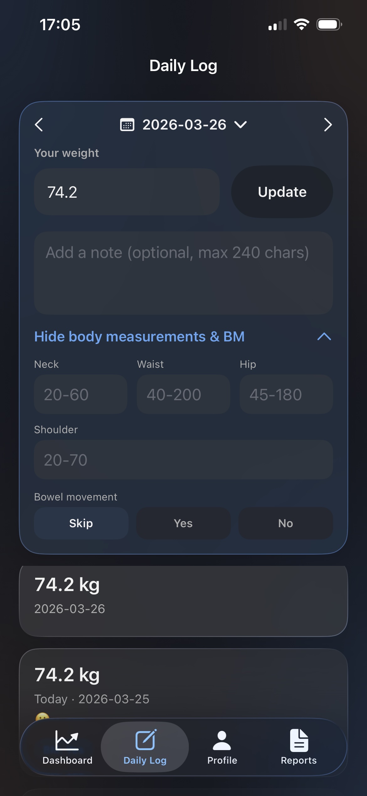 GetToWeight app screenshot 2
